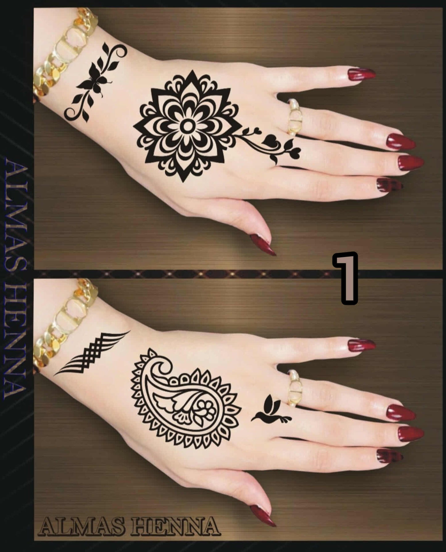 طابعات الحنة اهندية 1